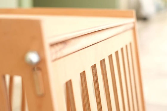 天然木色 木製 屋内 犬 猫 家 箱 扉 白色