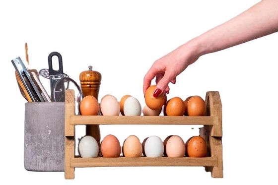 木製の卵箱トレイ 農家のキッチン用の手作り竹またはカスタム木製の卵箱