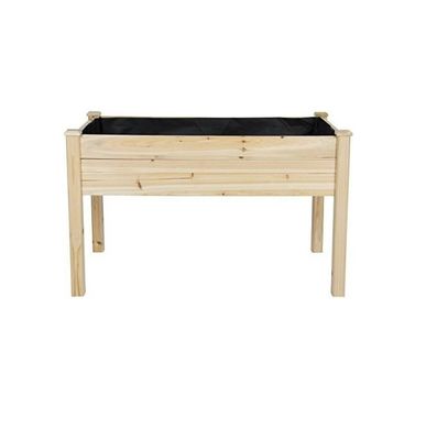 48x24x30インチ 高層木造のプランターボックス バックヤード 輝くラミネーション 木材 木材タイプ