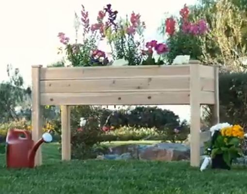 48x24x30インチ 高層木造のプランターボックス バックヤード 輝くラミネーション 木材 木材タイプ