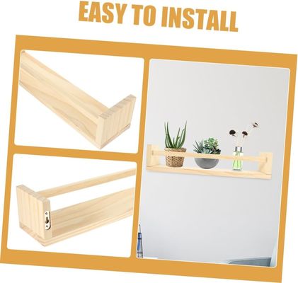 木製 飾り付け ハンガリング 棚 セット 2 本 花器 と 幼稚園 オーガナイザー ギフト