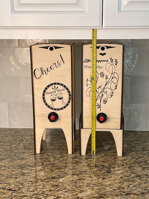 木製のワインボックスディスプレイ 箱の複数のサイズのためのスタンド 手作りワインボックスホルダー