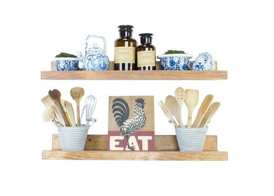 オーダーメイド ロゴ 受け入れられる 木製 絵 縁 漂浮 棚 豪華な家具