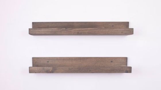 オーダーメイド ロゴ 受け入れられる 木製 絵 縁 漂浮 棚 豪華な家具