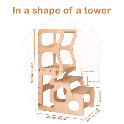 子どものテーブルとアクティビティタワーのためのサンプル無料学習椅子