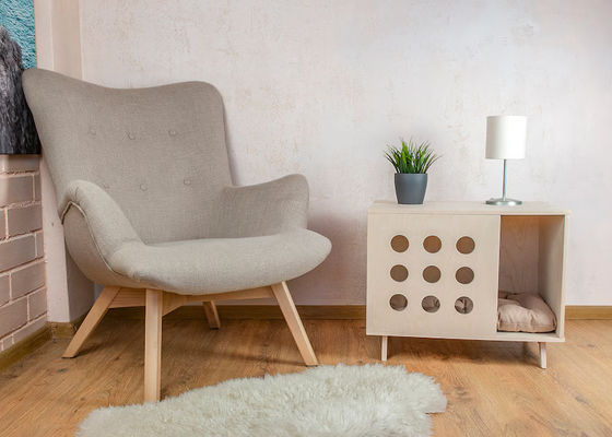 壁掛け 猫 羽根 木製 ペットハウス ベッド サイド モダン 猫 犬 家 犬 ベッド 備品