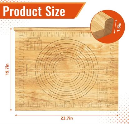 パンケーキ 木製ボード 24x20 サイズ付き サイズまたはカスタム