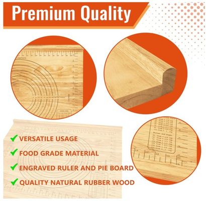 パンケーキ 木製ボード 24x20 サイズ付き サイズまたはカスタム