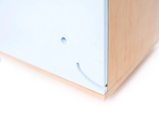 子供のおもちゃの組織のためのあなたの要求に応じてカスタマイズされた車輪上の木製のおもちゃ箱