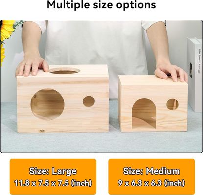 木製の小動物隠れ家 格安で堅いパターン