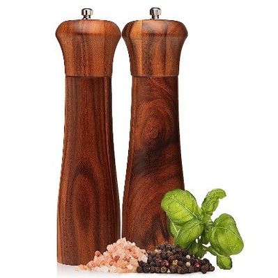 木製の塩と胡桃の磨き機セット 調節可能な陶器の磨き機 食品産業用