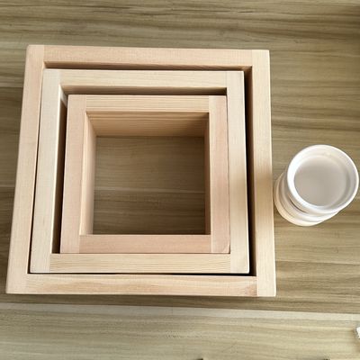 3pcs マシッド松木壁棚 セット ホワイトセラミック プランター 手作り ホーム オフィス 装飾