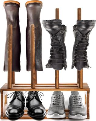 ロースティック 木製 ブーツラック オーガナイザー カラー 入口 靴 収納 要求に応じて