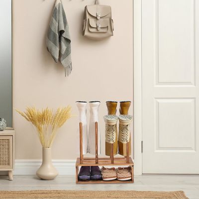 ロースティック 木製 ブーツラック オーガナイザー カラー 入口 靴 収納 要求に応じて