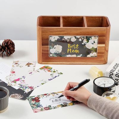 カウンタートップ キッチン印刷のための大きなアカシア木器具ホルダー レーザー彫刻の処理