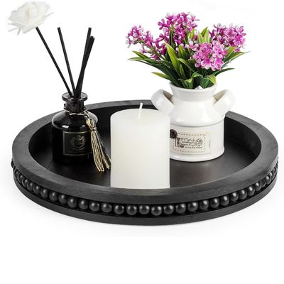 コーヒーテーブルと農家のセンターピースのための木製の装飾用トレイ 無料サンプル料