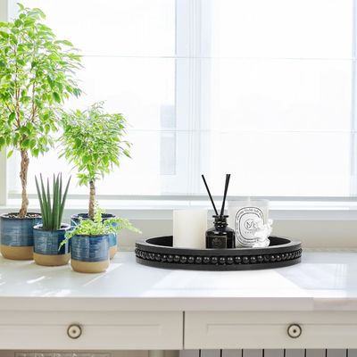 コーヒーテーブルと農家のセンターピースのための木製の装飾用トレイ 無料サンプル料