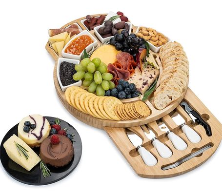 直角竹チーズ皿とナイフセット 商用購入者 ギフトショップ