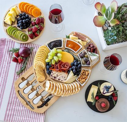 直角竹チーズ皿とナイフセット 商用購入者 ギフトショップ