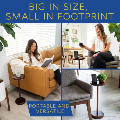 特殊なコーヒーテーブル 携帯マウントと小さな丸いサイズを持つ現代的な木製飲み台