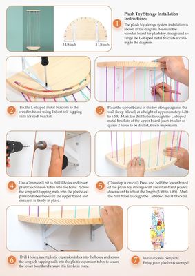 木製の半円形デザイン 壁掛けるパルシュトイ・オーガナイザー