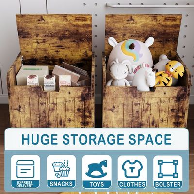 リビングルーム用の木製入口収納箱 オーダーメイドロゴ 受け入れられるおもちゃ収納箱