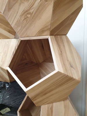 家庭用収納容器 猫のベッド 固木とサイドテーブルで現代的なデザインの洞窟