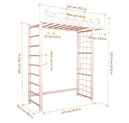 オーダーメイド 子供のジャングルジム オプションロープアクセサリーとベビーカーモバイル