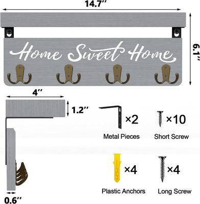 カスタマイズされた形 木のキーホルダー 壁マウント キーハンガー キーコレクションを整理
