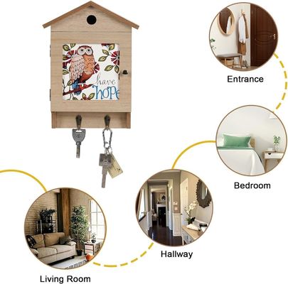 8 ハック 壁マウント 家用キーレック オーガナイザー と スペース 節約