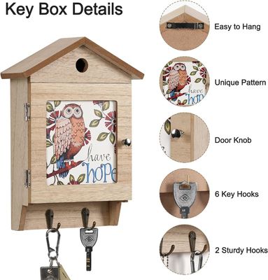 8 ハック 壁マウント 家用キーレック オーガナイザー と スペース 節約