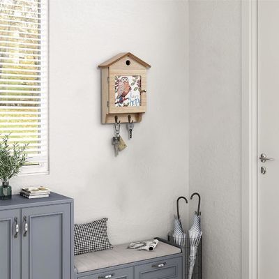 8 ハック 壁マウント 家用キーレック オーガナイザー と スペース 節約