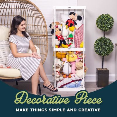 ボール 保存 動物園 檻 オーガナイザー 充填された毛皮用おもちゃホルダーのための機能設計