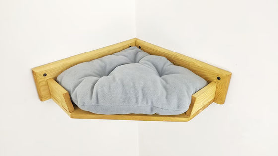 家事 壁掛け 猫 遊び屋 塔付き 猫 寝具 天然木色