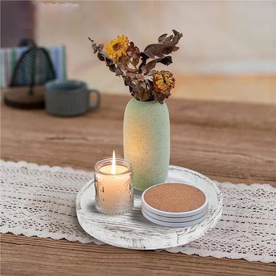 階層数 農家のコーヒータブのための単体12インチ 田舎木製の装飾テーブルトレイ