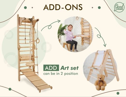 202405 スウェーデンの梯子 4in1 トッドルクライミングジム