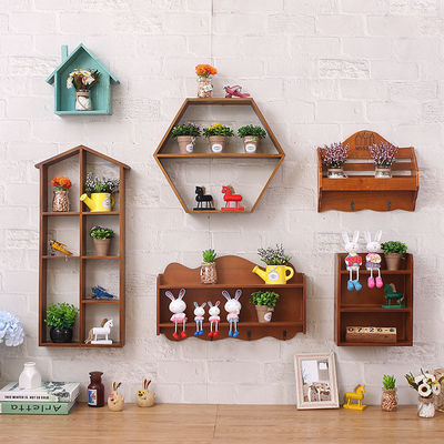 カスタマイズされたデザイン 木製棚キーホルダーと入口郵便整理器