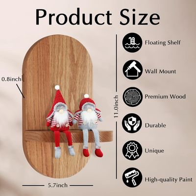 機能的な多機能設計 家用オフィスディスプレイのための木製の浮遊棚