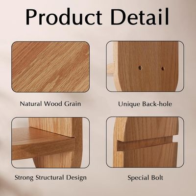 機能的な多機能設計 家用オフィスディスプレイのための木製の浮遊棚