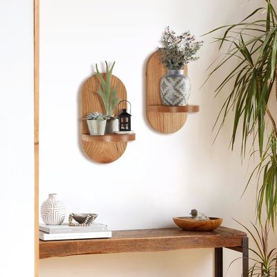 機能的な多機能設計 家用オフィスディスプレイのための木製の浮遊棚