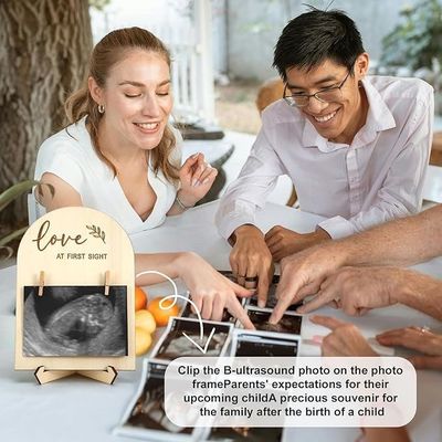 ダイカット印刷 7.9 x 5.7 インチ キューティな木 新生児写真フレーム 幼稚園の装飾