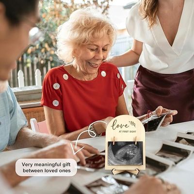 ダイカット印刷 7.9 x 5.7 インチ キューティな木 新生児写真フレーム 幼稚園の装飾