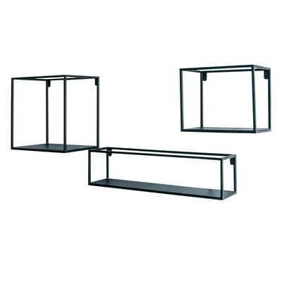 NO 現代的なデザインの金属と固形木製の棚と充電可能な木製の壁収納棚