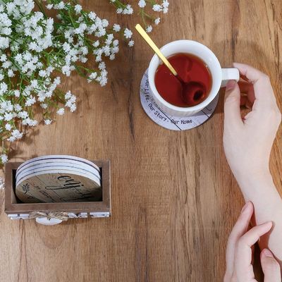 オーダーメイド ロゴ サイズ 家庭 飾り 木製 ハート コースター 飲み物 アイテム カップホルダー マット