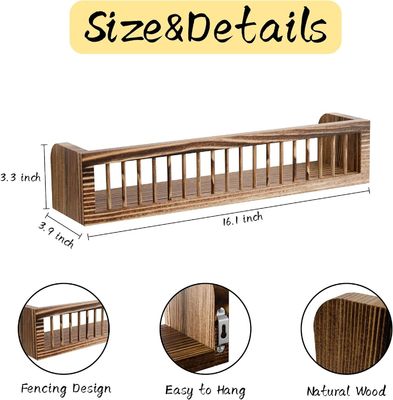 オーダーメイド 寝室のための木製浮遊棚 美しい絵 縁棚 2枚セット