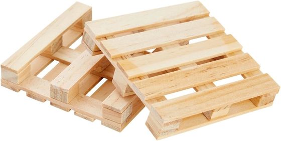 木材 シンプル カラー 3.9 X 3.9 カスタム ロゴ サイズ スクウェア ミニパレット 天然 カップ マット