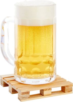 木材 シンプル カラー 3.9 X 3.9 カスタム ロゴ サイズ スクウェア ミニパレット 天然 カップ マット