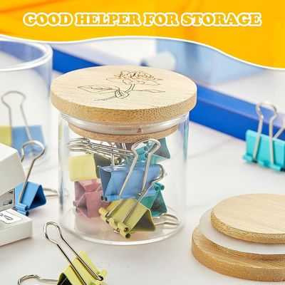 木製 シンプル カラー バンブー 瓶蓋 シリコン シールリング 簡単 オープン エンド デザイン