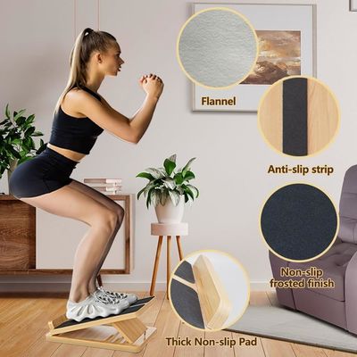 調整可能な傾き板 牛乳の伸縮と足首の柔軟性 木製の斜面板