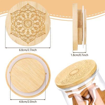 フレッシュスタイル 12 PC 木製 キャンダル用 グラスヨーグルト用 瓶蓋 蓋 木製